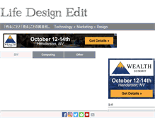 Tablet Screenshot of lifedesignedit.com
